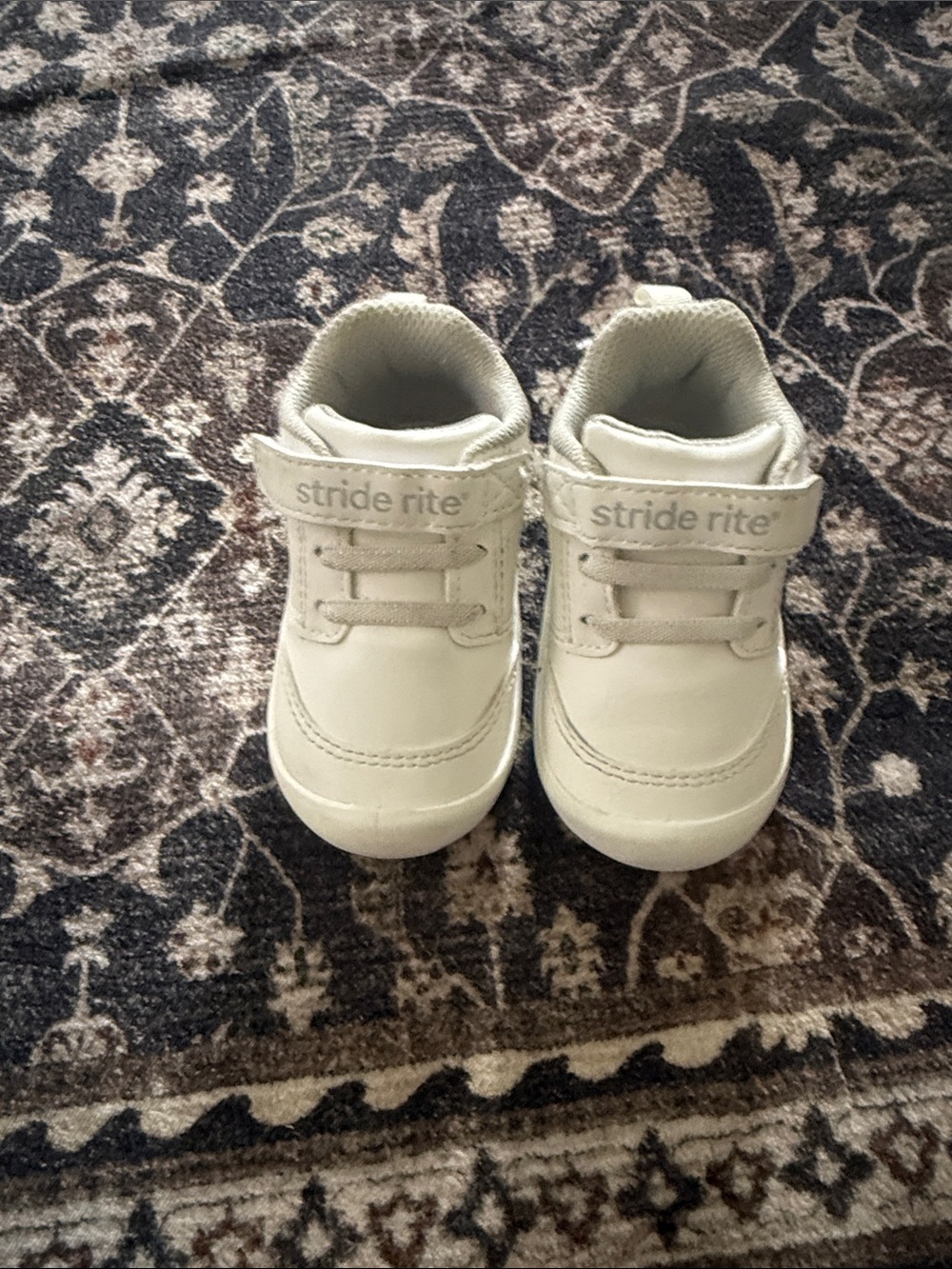 Stride Rite White Toddler Velcro Sneakers